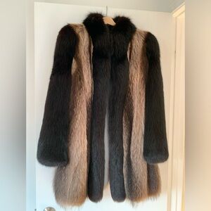 Real fur coat
